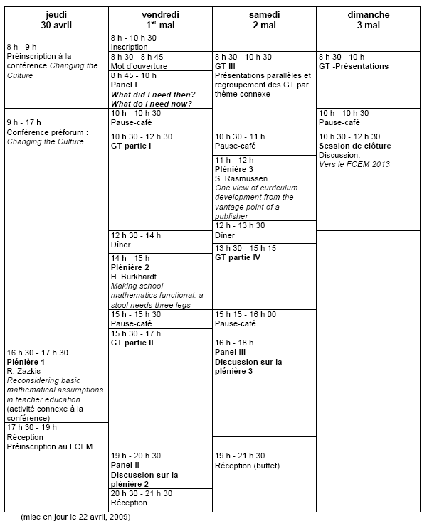 Programme