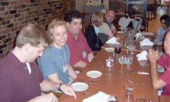 Students enjoying conversation
